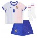 Camiseta Francia Aurelien Tchouameni #8 Segunda Equipación Replica Eurocopa 2024 para niños mangas cortas (+ Pantalones cortos)